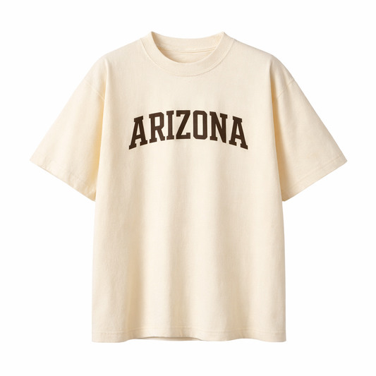 Collection 1 Arizona Essential Cotton T-Shirt - Apricot front