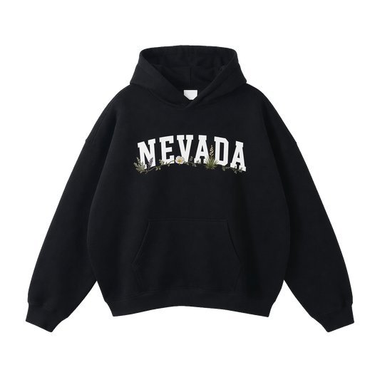 Collection 10 Nevada Oversize Fleeced Hoodie - Black front