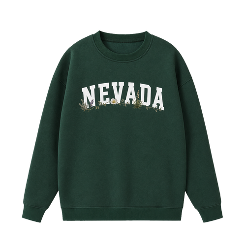 Collection 10 Nevada Essential Heavyweight Crewneck Sweatshirt - Dark Green front