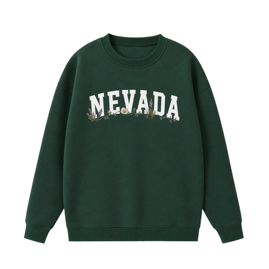 Collection 10 Nevada Essential Heavyweight Crewneck Sweatshirt - Dark Green front