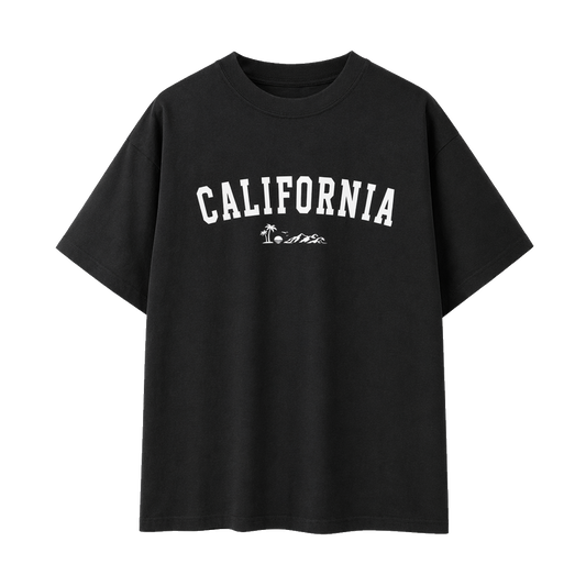 Collection 9 California Essential Cotton T-Shirt - Black front