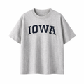 Collection 1 Iowa Essential Cotton T-Shirt - White Gray front