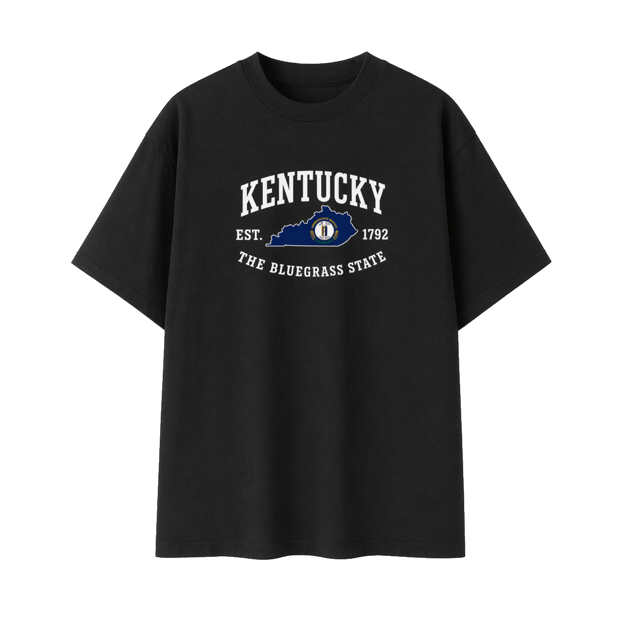 Collection 8 Kentucky Essential Cotton T-Shirt - Black front