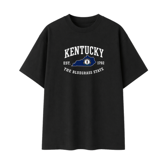 Collection 8 Kentucky Essential Cotton T-Shirt - Black front