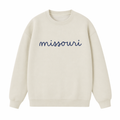 Collection 3 Missouri Essential Heavyweight Crewneck Sweatshirt - Cream front