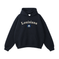 Collection 6 Louisiana Oversize Fleeced Hoodie - Black front