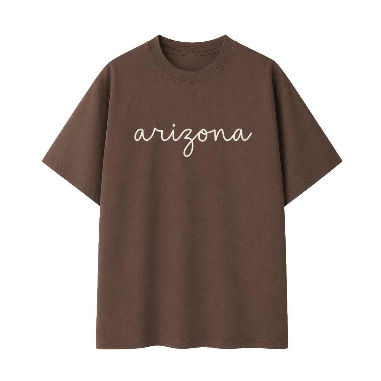 Collection 3 Arizona Essential Cotton T-Shirt - Coffee front