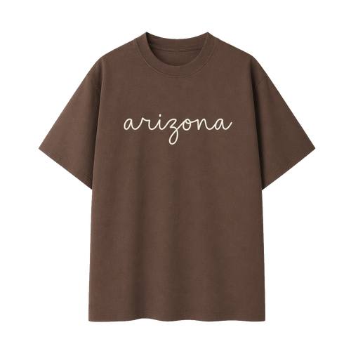 Collection 3 Arizona Essential Cotton T-Shirt - Coffee front