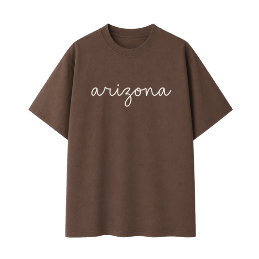 Collection 3 Arizona Essential Cotton T-Shirt - Coffee front