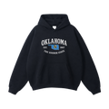 Collection 8 Oklahoma Oversize Fleeced Hoodie - Black front