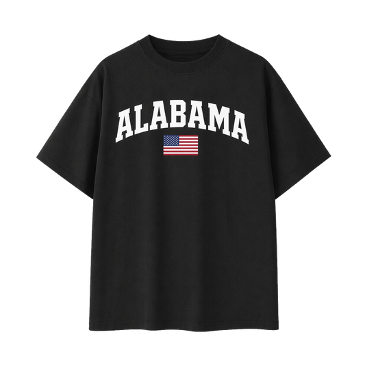 Collection 2 Alabama Essential Cotton T-Shirt - Black front