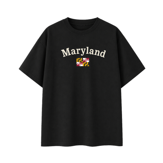 Collection 6 Maryland Essential Cotton T-Shirt - Black front