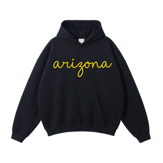 Collection 3 Arizona Oversize Fleeced Hoodie - Black front