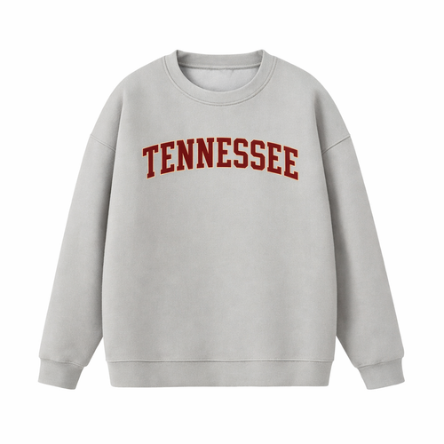 Collection 1 Tennessee Essential Heavyweight Crewneck Sweatshirt - Gray front