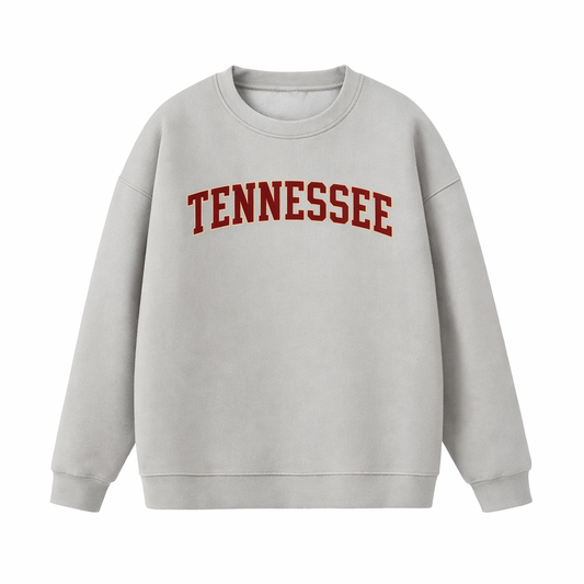 Collection 1 Tennessee Essential Heavyweight Crewneck Sweatshirt - Gray front