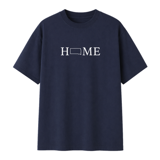 Collection 5 South Dakota Essential Cotton T-Shirt - Navy Blue front