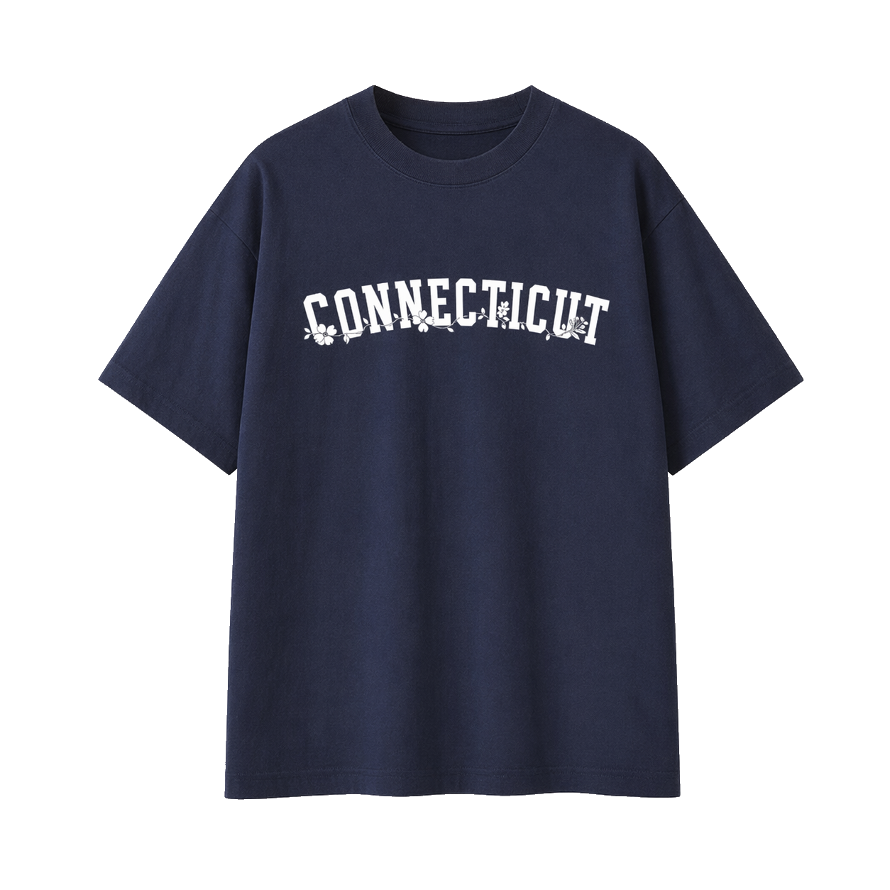 Collection 10 Connecticut Essential Cotton T-Shirt - Navy Blue front