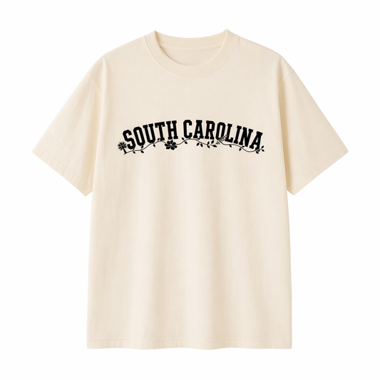 Collection 10 South Carolina Essential Cotton T-Shirt - Apricot front