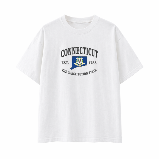 Collection 8 Connecticut Essential Cotton T-Shirt - White front