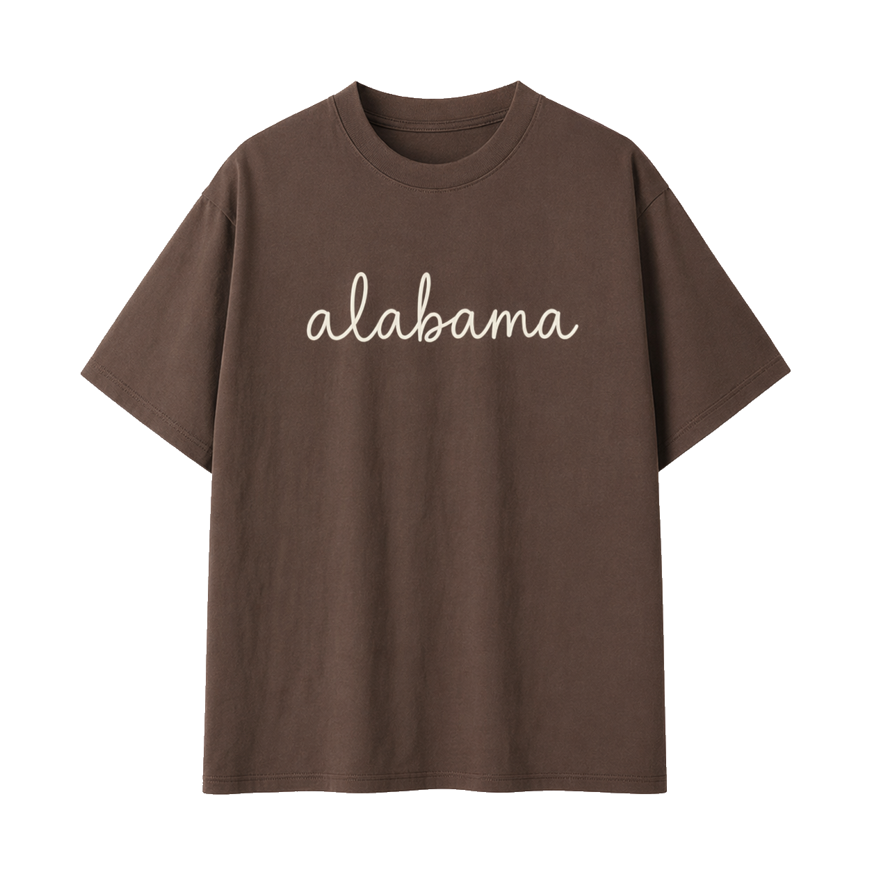 Collection 3 Alabama Essential Cotton T-Shirt - Coffee front