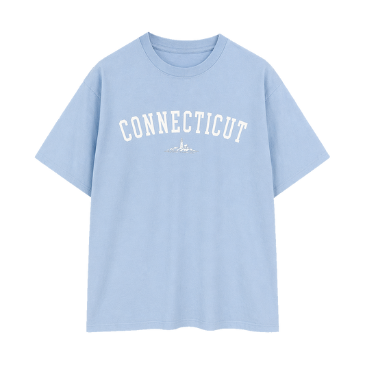 Collection 9 Connecticut Essential Cotton T-Shirt - Light Blue front