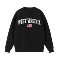 Collection 2 West Virginia Essential Heavyweight Crewneck Sweatshirt - Black front