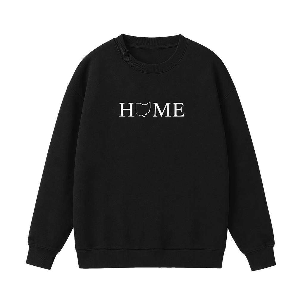 Collection 5 Ohio Essential Heavyweight Crewneck Sweatshirt - Black front