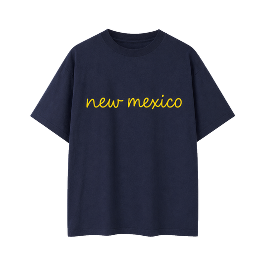 Collection 3 New Mexico Essential Cotton T-Shirt - Navy Blue front
