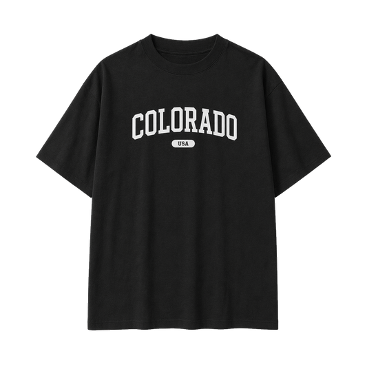 Collection 4 Colorado Essential Cotton T-Shirt - Black front