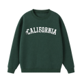 Collection 10 California Essential Heavyweight Crewneck Sweatshirt - Dark Green front