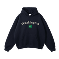 Collection 6 Washington Oversize Fleeced Hoodie - Black front