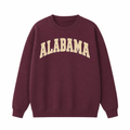 Collection 1 Alabama Essential Heavyweight Crewneck Sweatshirt - Dull Red front
