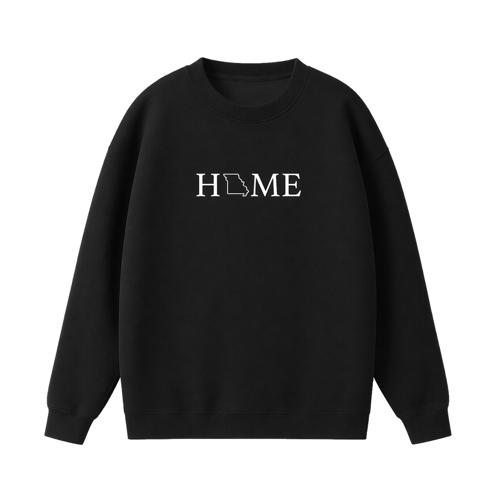 Collection 5 Missouri Essential Heavyweight Crewneck Sweatshirt - Black front