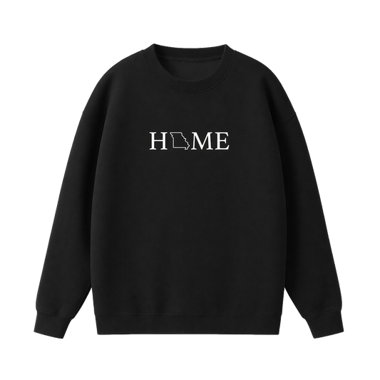 Collection 5 Missouri Essential Heavyweight Crewneck Sweatshirt - Black front