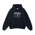 Collection 8 Texas Oversize Fleeced Hoodie - Black front