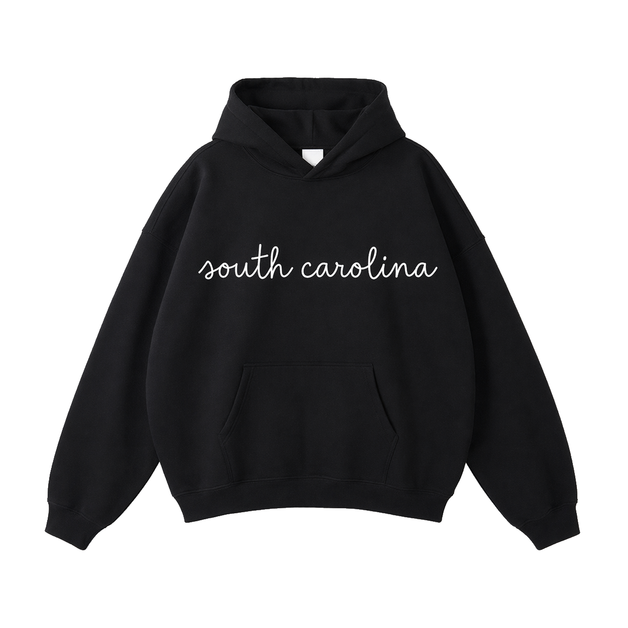 Collection 3 South Carolina Oversize Fleeced Hoodie - Black front