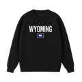 Collection 7 Wyoming Essential Heavyweight Crewneck Sweatshirt - Black front