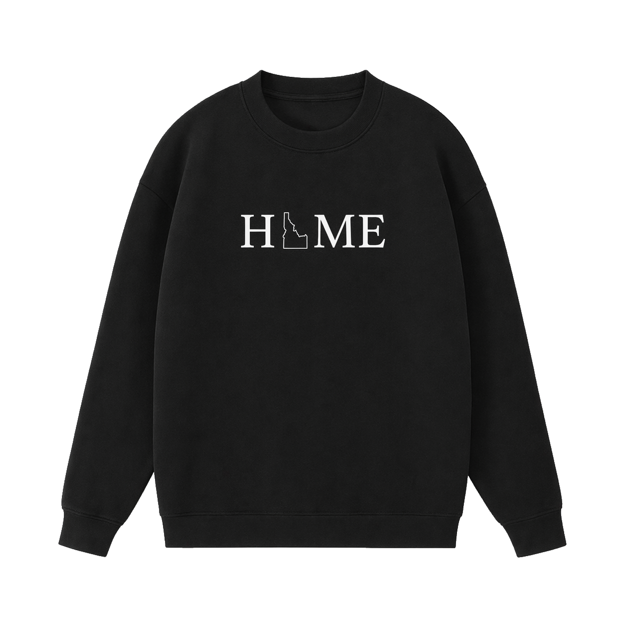 Collection 5 Idaho Essential Heavyweight Crewneck Sweatshirt - Black front