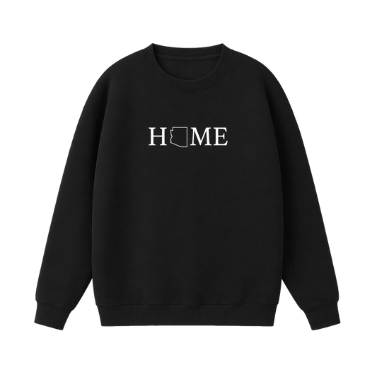 Collection 5 Arizona Essential Heavyweight Crewneck Sweatshirt - Black front