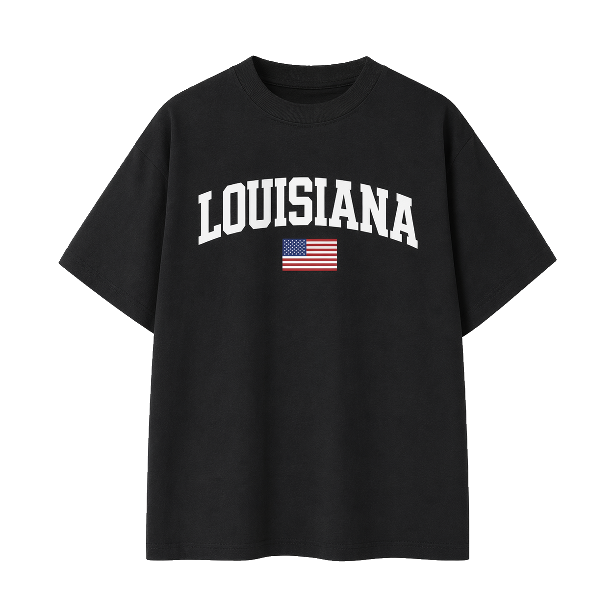 Collection 2 Louisiana Essential Cotton T-Shirt - Black front