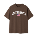Collection 2 South Dakota Essential Cotton T-Shirt - Coffee front