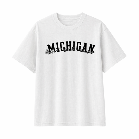 Collection 10 Michigan Essential Cotton T-Shirt - White front