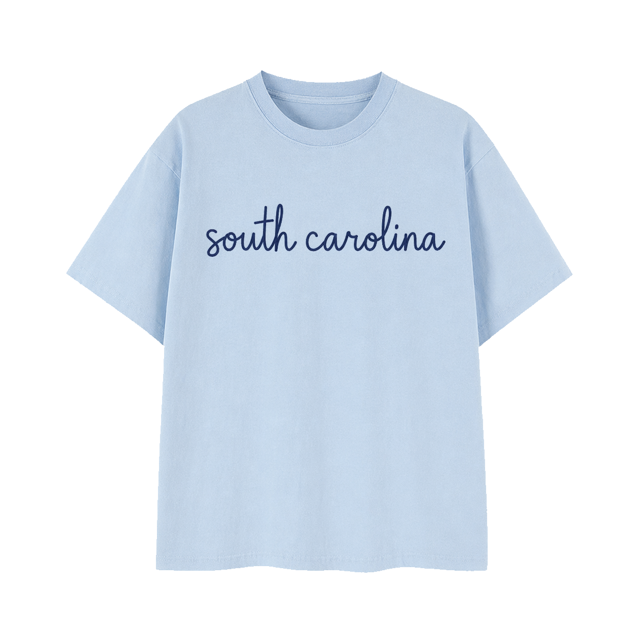 Collection 3 South Carolina Essential Cotton T-Shirt - Light Blue front