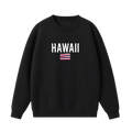Collection 7 Hawaii Essential Heavyweight Crewneck Sweatshirt - Black front