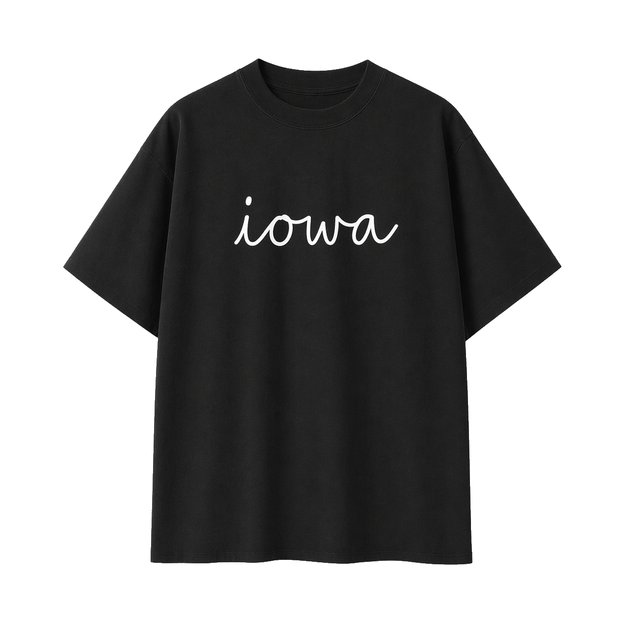 Collection 3 Iowa Essential Cotton T-Shirt - Black front
