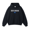 Collection 7 South Carolina Oversize Fleeced Hoodie - Black front