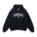 Collection 4 Kansas Oversize Fleeced Hoodie - Black front