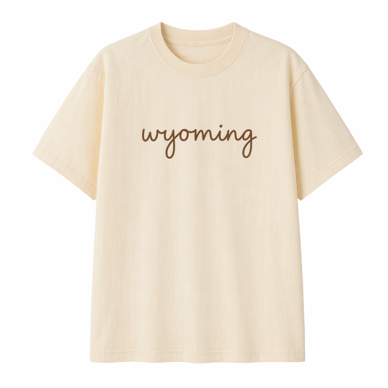 Collection 3 Wyoming Essential Cotton T-Shirt - Apricot front