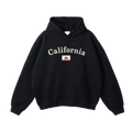 Collection 6 California Oversize Fleeced Hoodie - Black front