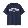 Collection 2 Rhode Island Essential Cotton T-Shirt - Navy Blue front